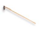 Landhak ADLER gesmeed 10 cm, lichte uitvoering met ESSEN steel 135 cm