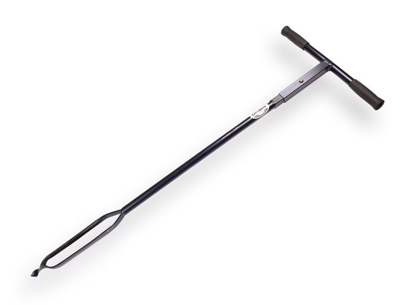Grondboor DE WIT gesmeed met gedraaide punt, verlengbaar 6 cm, lengte 127 cm