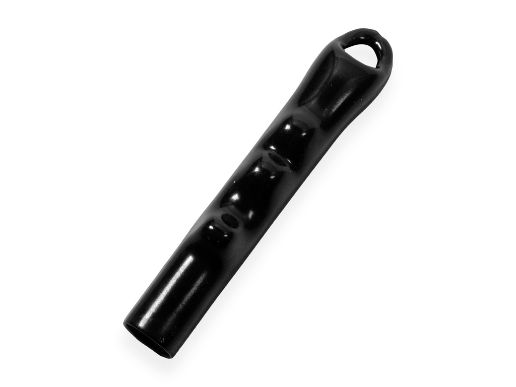 Ophangdop zwart met greep voor steel van 2,8 cm