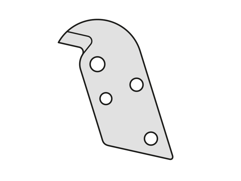 Mes FELCO C9/5, voor kabelschaar FELCO C9