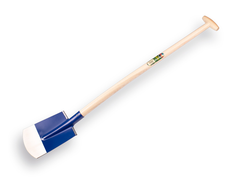 Hobbyspade ATLAS DIAMANT, blauw, RONDE OPSTAP, schopsteel ATLAS 85 cm