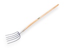 Mestvork ATLAS 5 tands blauw, met ESSEN knopsteel 135 cm