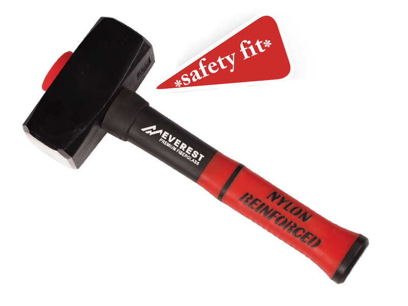 Moker - Vuisthamer EVEREST 1250 gram met fiberglassteel 28 cm