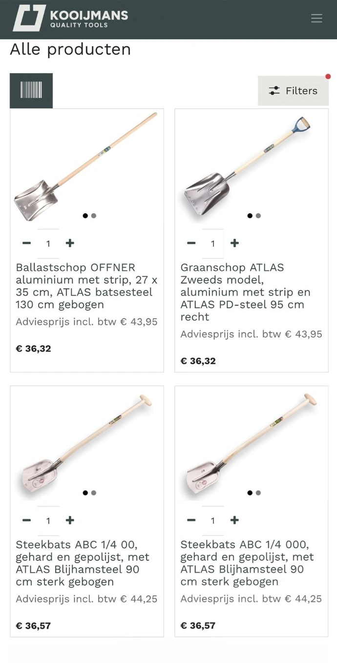 Productoverzicht Kooijmans