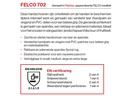 Handschoen Felco 702 maat S, rundleder met spandex rugzijde