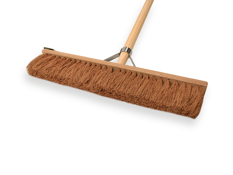 Zaalveger Kokos 50 cm Vero met steel IKAPÉ 150 x 2,8 cm punt 60/21 en kleine stokhouder