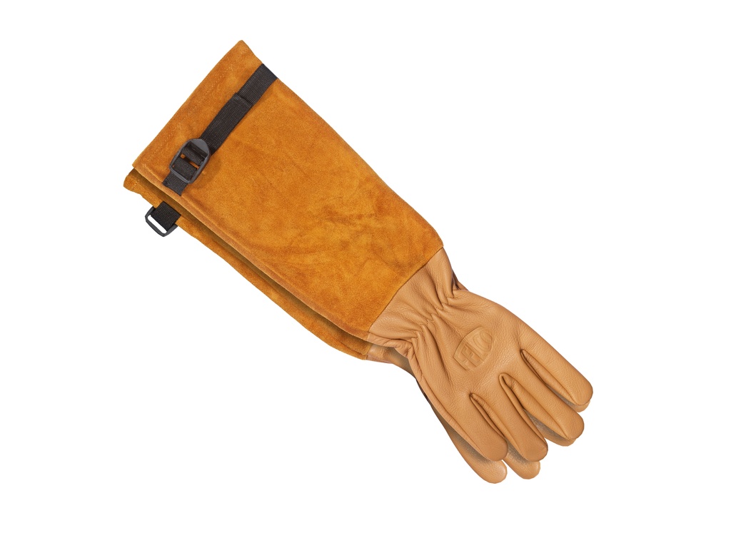 Rozen handschoen Felco 705, maat XL. Hoogwaardig leder met suede manchet, perforatie bestendig.