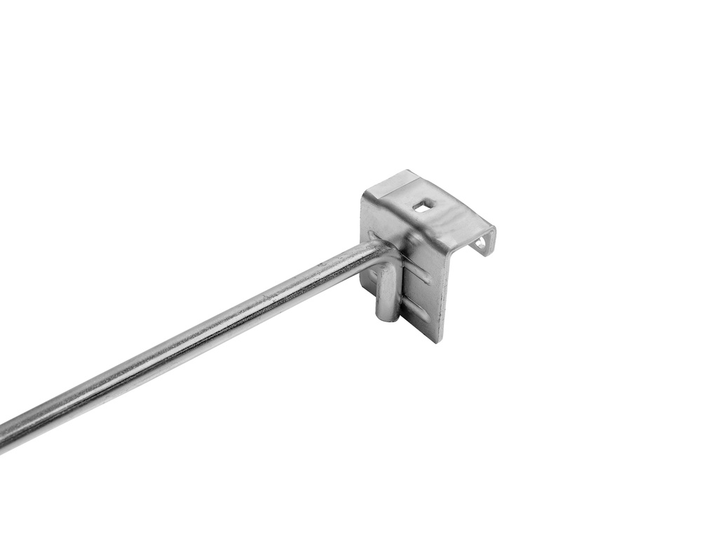 Haak 40 cm enkel, rond 10 mm, voor draagbalk