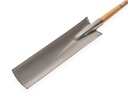 Draineerspade - Kabelspade IDEAL Gloria, met OPSTAP en BEUKEN T-steel 85 cm, bladmaat 13 x 55 cm