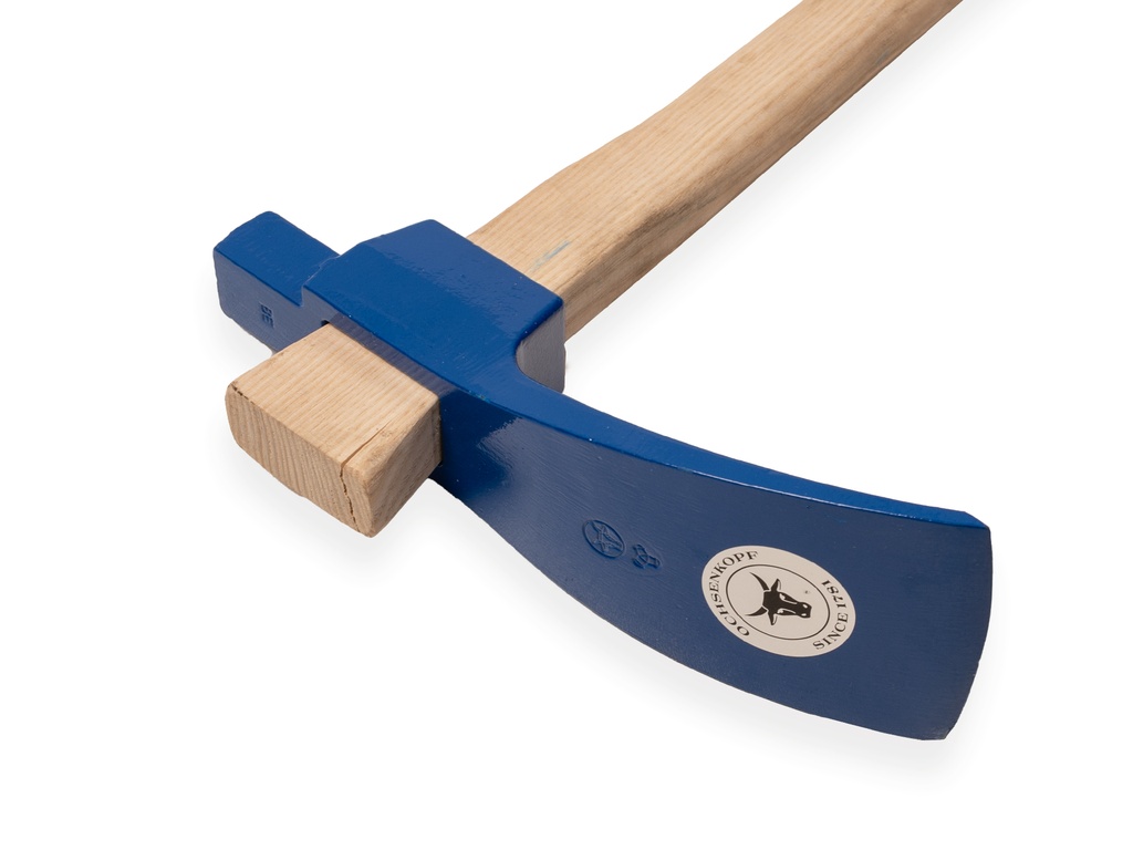 Dissel Ochsenkopf vlakke rand 85 mm, met ATLAS disselsteel 90 cm