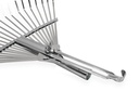 Bladhark ATLAS metaal verzinkt verstelbaar, 22 platte tanden, 28-42 cm breed, zonder steel