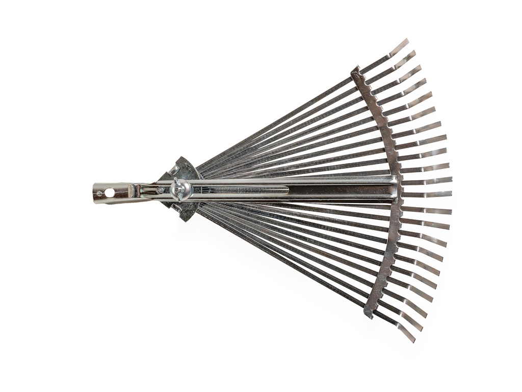 Bladhark ATLAS metaal verzinkt verstelbaar, 22 platte tanden, 28-42 cm breed, zonder steel