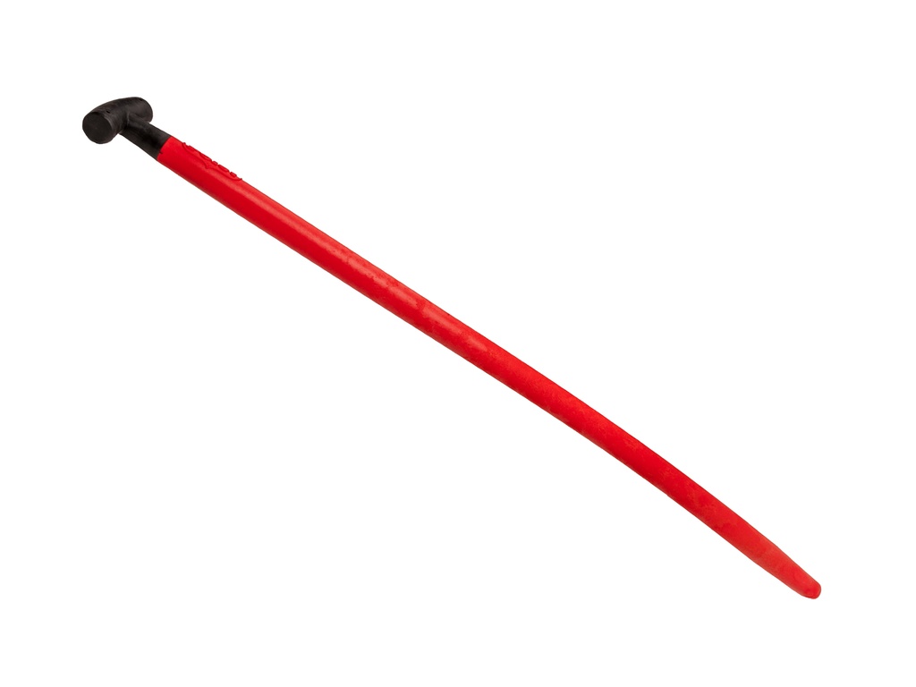 Schopsteel FIBERGLAS gebogen 110 cm, kleur rood