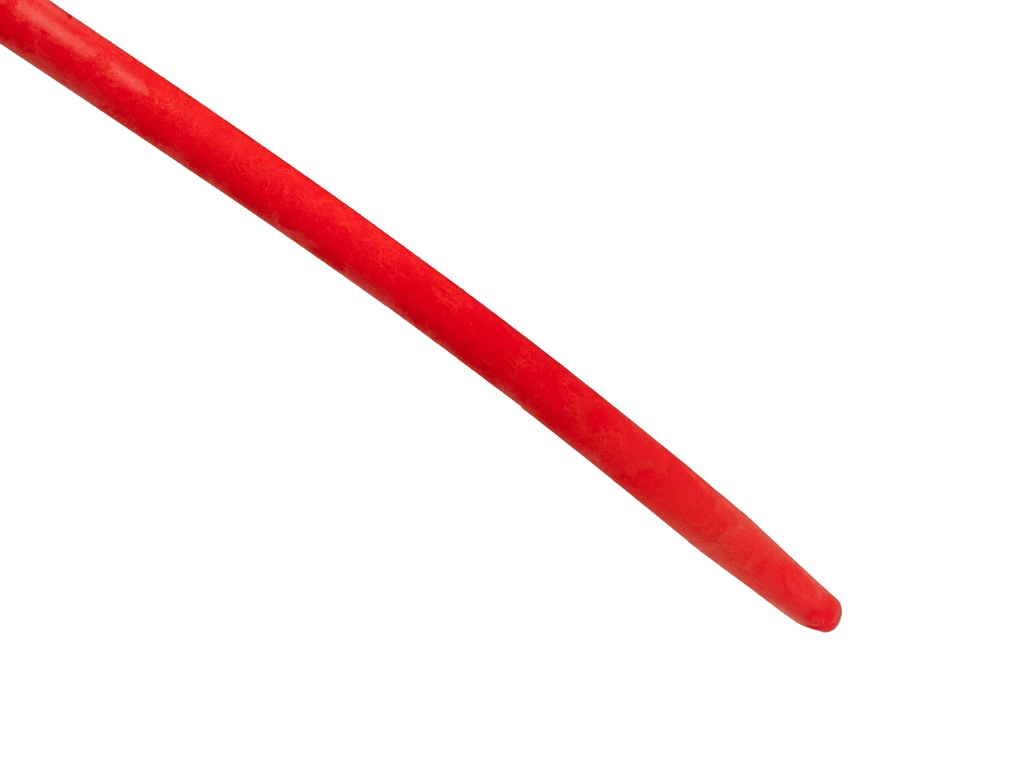 Schopsteel FIBERGLAS gebogen 110 cm, kleur rood