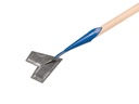 Schoffelwieder DE WIT 14 cm, met steel 170 x 3,0 cm en doorgestoken hilt