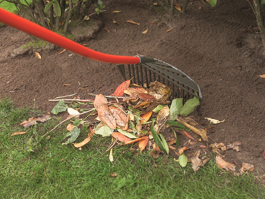 Golden Gark rood 18 tands 35 cm, gebogen aluminium steel en D-greep