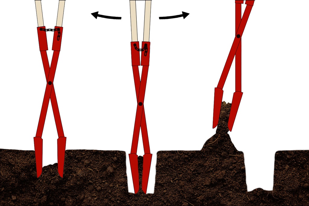 Palenzetter ATLAS Jumbo nr. 2 met ATLAS stelen 150 cm, gatgrootte 110 - 280 mm