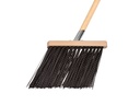 Gootbezem SOLIDE PVC gegolfd zwart, met stokhouder en ATLAS steel 140 x 2,8 cm