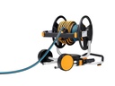 FISKARS Slanghaspel Manueel XL met wielen, inclusief 20 meter tuinslang
