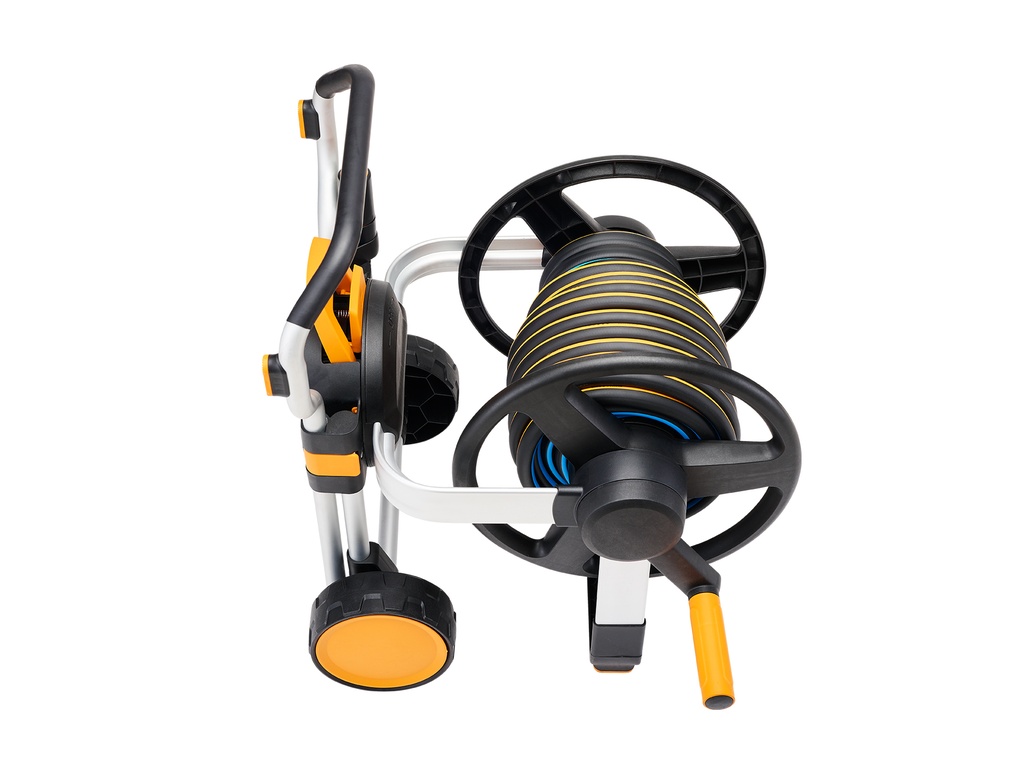 FISKARS Slanghaspel Manueel XL met wielen, inclusief 20 meter tuinslang
