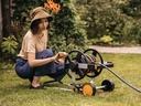 FISKARS Slanghaspel Manueel XL met wielen, inclusief 20 meter tuinslang
