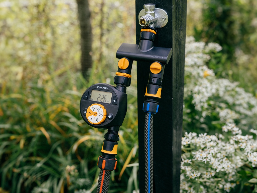 FISKARS Kraankoppeling 2-weg waterverdeler On/Off