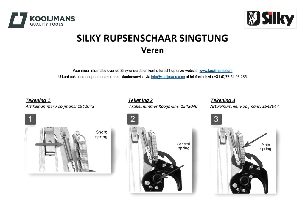 Rupsenschaar Sintung voor SILKY Hayauchi, knipt tot 50 mm