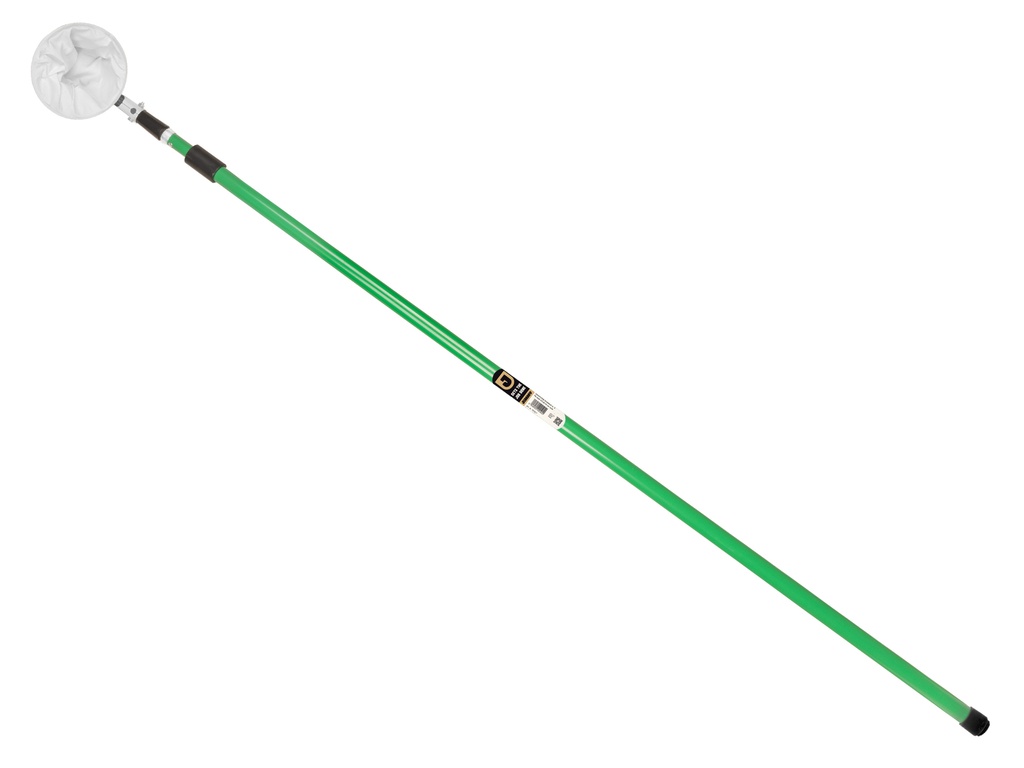 Fruitplukker staal met katoenen zak en telescoopsteel 165 - 300 cm