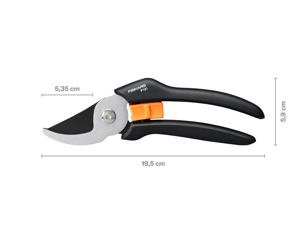 24 x Snoeischaar FISKARS Solid P121 bypass, knipt tot 18 mm met display