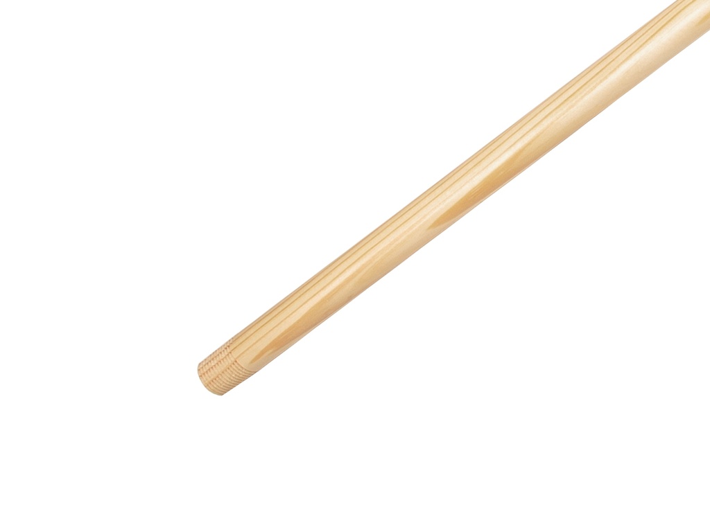 Bezemsteel IKAPE 130 x 2,4 cm met schroefdraad en ophanggat