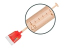 Betonschop ATLAS DIAMANT 1/2 0 rood, extra gehard, RONDE OPSTAP met ATLAS Meetsteel 110 cm gebogen
