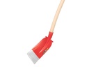 Betonschop ATLAS DIAMANT 1/2 0 rood, extra gehard, RONDE OPSTAP, met ATLAS batsesteel 130 cm gebogen