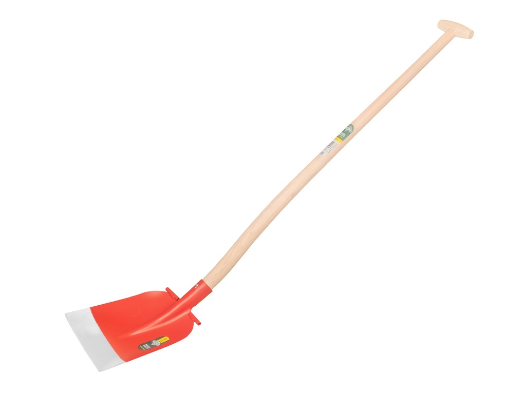 Betonschop ATLAS DIAMANT 1/2 0 rood, extra gehard, RONDE OPSTAP, Blijhamsteel 110 cm extra dubbel gebogen