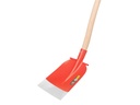 Betonschop ATLAS DIAMANT 1/2 0 rood, extra gehard, RONDE OPSTAP, Blijhamsteel 110 cm extra dubbel gebogen