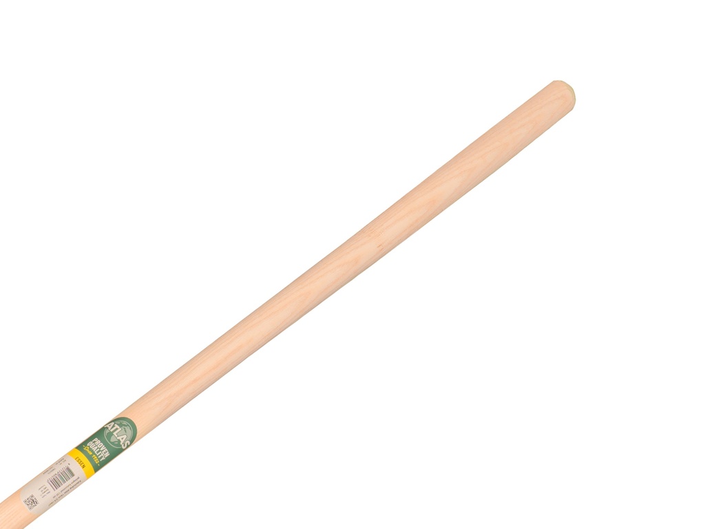 Kabelschop ATLAS 16 cm 3/4 zwart, onderkant recht, extra gehard, met ATLAS batsesteel 130 cm