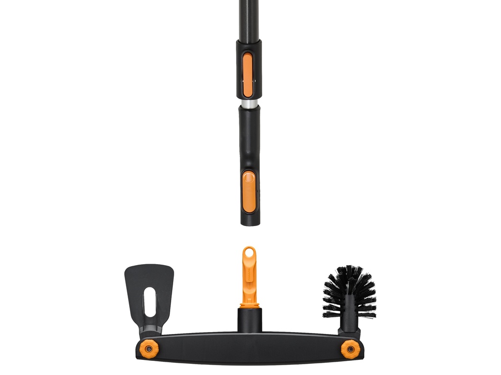 FISKARS OneClick Dakgootreiniger met borstel en schraper
