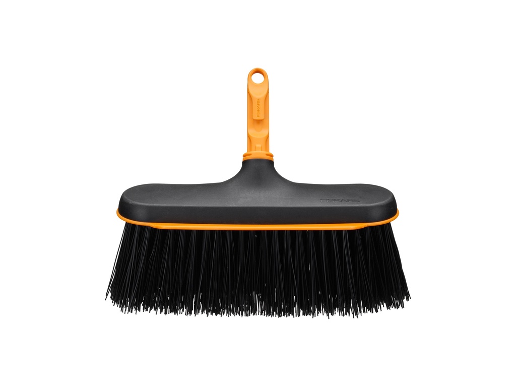 FISKARS OneClick Bezem kunststof 24 cm met zachte en harde vezels