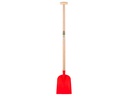 Betonschop ATLAS 1/2 0 rood, extra gehard, met ATLAS schopsteel 110 cm gebogen, FSC 100%