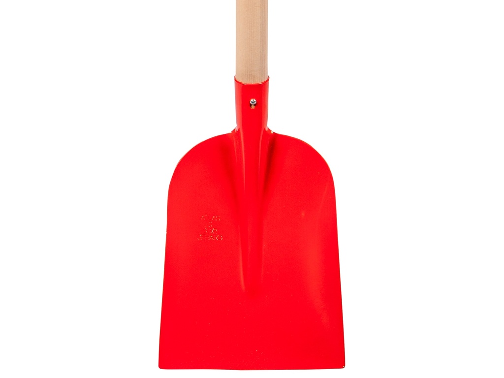 Betonschop ATLAS 1/2 0 rood, extra gehard, met ATLAS schopsteel 110 cm gebogen, FSC 100%