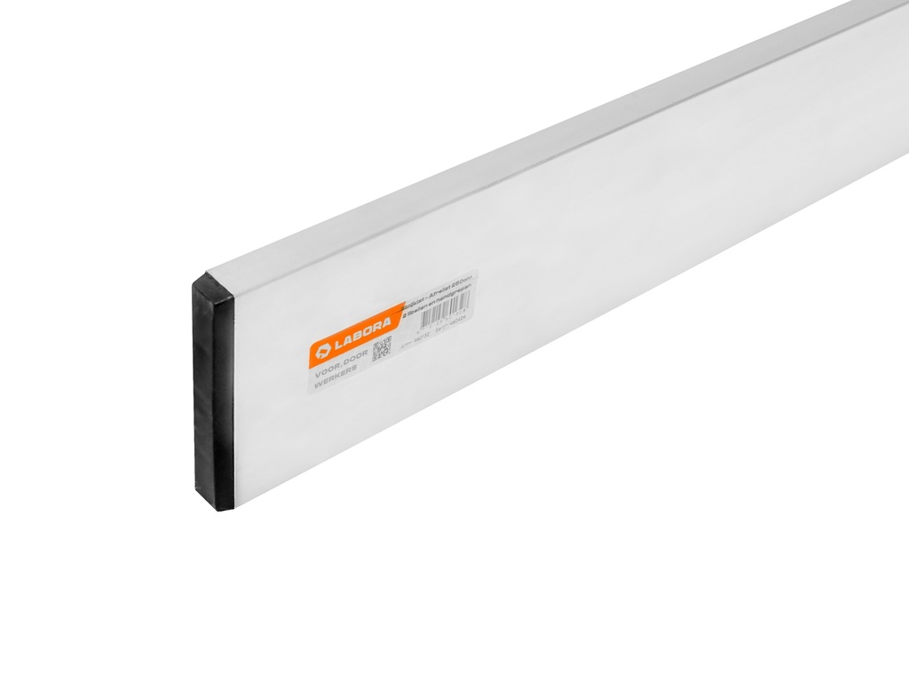 Strijklat - Afreilat LABORA 250 cm, 100 x 18 mm, met 2 libellen en 2 handgrepen