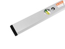 Waterpas LABORA 180 cm, dikwandig aluminium, 2 libellen