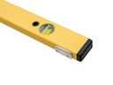 Waterpas LABORA Gold 200 cm, dikwandig aluminium, met 4 libellen en stelvoetjes