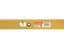Waterpas LABORA Gold 200 cm, dikwandig aluminium, 2 libellen, versterkte uitvoering