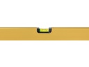 Waterpas LABORA Gold 200 cm, dikwandig aluminium, 2 libellen, versterkte uitvoering