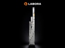 Waterpas LABORA 120 cm, dikwandig aluminium, 2 libellen