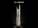 Strijklat - Afreilat LABORA 150 cm, 100 x 18 mm, met 2 libellen