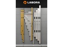 Strijklat - Afreilat LABORA 150 cm, 100 x 18 mm, met 2 libellen en 2 handgrepen