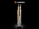 Waterpas LABORA 150 cm, dikwandig aluminium, 2 libellen