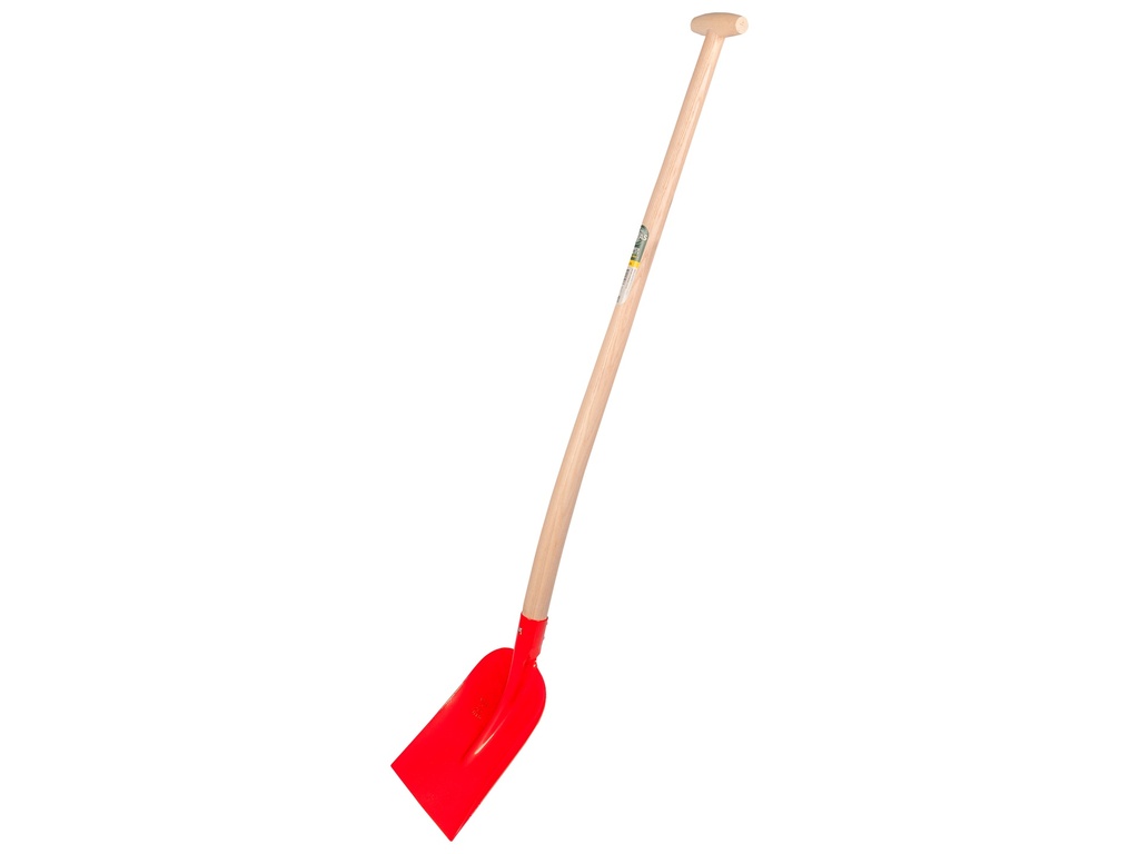 Betonschop ATLAS 1/2 0 rood, extra gehard, met ATLAS schopsteel 110 cm gebogen, FSC 100%