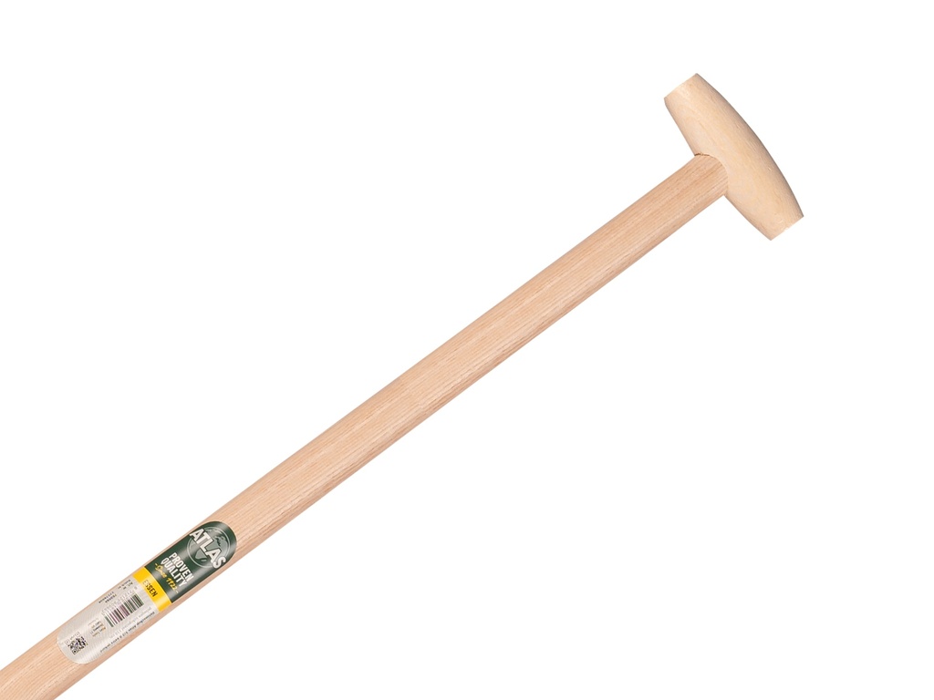 Betonschop ATLAS 1/2 0 rood, extra gehard, met ATLAS schopsteel 110 cm gebogen, FSC 100%